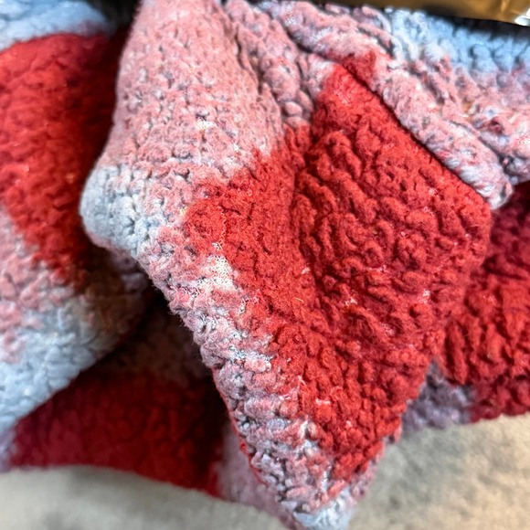 Eddie Bauer Plaid Sherpa Fleece Pullover 1/4 Zip Sweatshirt Cozy Womens Small - Picture 5 of 11